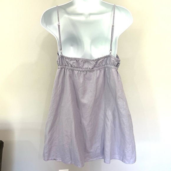Aritzia Sunday Best Ramona lavish lavender babydoll mini dress size medium - Picture 9 of 15